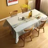 Panno da tavolo in stile americano stampato in stile francese di biancheria ispessita di cotone pastorale di lino pastorale