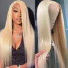 Synthetic S Glueless 613 Honey Blonde Frontal Frontal Human Hair 13x6 HD Lace Lace 4x4 CLRE 231007