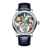 Наручные часы Haofa Enamel Craft Tourbillon Часы Уникальный дизайн Благоприятный циферблат Ограниченная серия Предпродажное руководство 2218