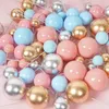 Cake Tools 20Pcs Balls Toppers Metal Silver Gold 2-4cm Different Size Colorful For Brithday Wedding Christmas Decor