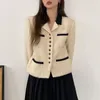 Женские куртки в корейском стиле Ins, элегантная осенняя тонкая куртка с длинным рукавом, женские свободные топы для прогулок на улице, модная верхняя одежда OL