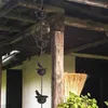 Садовые украшения 1pcs Creative Birds на чашках металлическая дождевая цепь ловчик для олова крыши
