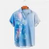 Camisas casuais masculinas vendem camisa para homens música impressão verão roupas soltas festa de praia havaiana diária sportswea