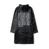 Hela Vetements Letter Printed Women Men Waterproof Jacket Coat Overdimensionerad Raincoat Hiphop Men Jackor Windbreaker240U