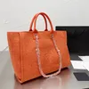 2023 New Beach Bag Shopping Bag High Capacity Handbag Canvas Bag Pearl Bag