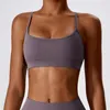 Completo da yoga da donna, reggiseno aderente per pilates, scrub sulla schiena, abbigliamento fitness, gilet ad asciugatura rapida, biancheria intima da corsa, palestra, canotta corta corta