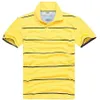 Nowa moda męska kołnierz haftowa polo polo Stripe Men T-shirtsmale krótkie topy bawełniane boy sportowe 342J