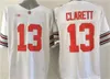 Maglia da calcio Ohio State Buckeyes in magazzino 13 Maurice Clarett 16 J.T.Barrett 27 Eddie George 45 Archie Griffin 47 Hawk Ed Maglia