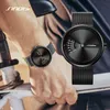 Womens Watch Watches High Quality Luxury Personality Creative No Pointer Concept Steel Mesh Belt Quartz Watch