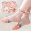 Chaussettes pour enfants 5 pairesLot printemps été coton filles motif de fleurs mignon pour enfants bébé petite fille vêtements accessoires 231007