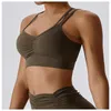 Completo da yoga Comfort Reggiseno sportivo sexy Palestra Top Abbigliamento da allenamento per donna Intimo elasticizzato Fitness Bella croce posteriore