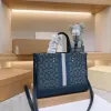 Feld Handtasche Tote Tabby Kissen Einkaufen Frauen Umhängetasche Echtes Leder Abnehmbarer Riemen Mode Buchstaben Reise Mama Taschen Große Kappe