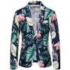 Mäns kostymer Blazers Casual Suit Jacket 2022 Design Hawaiian Print Style Flower Series Fashion Single-Breasted Top2968
