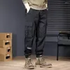 Men's Pants Style Summer Cotton Cargo Trendy Multi Pocket Sweatpants Loose Oversize Leggings Casual Trousers