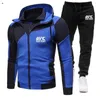 Heren Trainingspakken 2023 Mode Sportkleding Rits Hoodie Casual Sport Mma Capuchon 2-delig Sweatshirt Joggingbroek