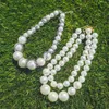 Chokers Vedawas Bright Rhinestone Artificial Pearl Naszyjnik dla kobiet biżuterię imprezową 231007