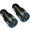 Chargeur de voiture PD 60W USB Type C 60W avec double adaptateur de voiture USB C PD 30W pour téléphone portable