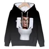 Felpe con cappuccio da uomo 3D Skibidi Felpe da toilette per ragazze dei ragazzi Casual Pullover da cartone animato per bambini Top Harajuku Streetwear Abbigliamento per bambini Cappotto