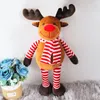 Cartoon Animal Christmas Deer Plush Toy New Red Scarf Animal Doll Winter Elk Christmas Gift