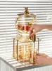 Kitchen Storage Cold Kettle With Faucet Large-capacity Beverage Barrel Glass High Temperature Resistant Household Living Room High-value