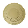 Bakeware Tools Gold Cake Board Disposable Dessert Tray Base Cardboard For Wedding Birthday Party Baking Accessories