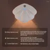 Wall Lamp Magnetic Suction Shell Rechargeable Smart LED Human Sensor Light Trichromatic Lights House Mumber Bulb