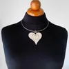 Collares colgantes con colgantes de corazón, accesorios estéticos de moda, gargantillas, regalo de cumpleaños, joyería de verano, joyería para mujer