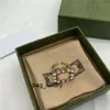 Mode Ring Letter Diamond Designer wrap designers smycken för kvinnor herr mode unisex guld retro casual ringar