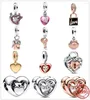 Löst ädelstenar 2023 925 Sterling Silver Lock Heart HEART CHARM PEAD FIT Original Pendant Charms Armband för kvinnor DIY Jewelry Lover's Gift