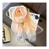 Fsahion Spring New Silk Shawls Scarf for Lady Large Floral Printed Beach Stoles Foulard Female Hijab Thin Bufanda Scarves