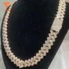 Collar Vvs de alta calidad para mujer, cadena cubana de Hip Hop con diamantes de moissanita, Baguette, nuevo diseño, marca a la moda, 2023