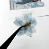 Decorative Flowers 12pcs/5-7cm Light Blue Big Swallow Pressed Flower Petal Dried DIY Po Frame Bookmark Beauty Nail Glue Phone Shell Decor