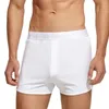 Underpants SEOBEAN Homens Algodão Boxer Shorts 2023 Roupa Interior Longo Solto Fit Loungewear Pijamas Boxers para