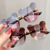 Lunettes de soleil pour enfants, tendance, pour filles et garçons, mignon, ours de dessin animé, Anti-éblouissement, Anti-radiation