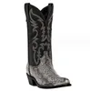Mężczyźni Western Cowboy Boots Hafted High Boots Nowe buty jesienne rycerze buty duży rozmiar 38-48 lekkie buty parowe