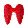 Party Decoration Party Decoration Angel Feather Wings Halloween Christmas Props Stage Performance Show Scene Layout Black Red White Dr Dhjif