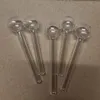 20PCS 7cm 10cm 12cm Glass Oil Burner Pipe Pyrex Smoking Pipes Clear Test Straw Tube Burners For Water Bong Accessories