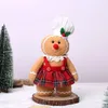 Altre forniture per feste per eventi 30 cm Gingerbread Man Doll Natale Peluche Gamba Bambole Ornamenti per albero di Natale Anno Decorazioni regalo per bambini per la casa 231009