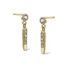 Studörhängen Crmya Boho Gold Filled Silver Color Drop för kvinnor Små runda CZ Cubic Zirconia Piercing Earring Fashion Jewelry