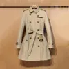 Tasarımcı Kadın Hendek Ceketleri Paltolar Orijinal Windbreaker Moda Klasik İngiliz Tarzı Bej Palto Palto Kır Günlük Ceket ile 279c