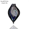 Pendant Necklaces Qianbei Wholesale 6pcs Handmade Murano Lampwork Glass Mix Color Big Leaves Fit Necklace Jewelry Gifts