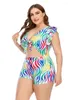 Mulheres Swimwear 2023 Plus Size One Piece Swimsuit Mulheres Bodysuit Grande 4XL Cintura Alta Bathsuit Beachwear Big 5XL Monokini Banhista