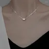 Hanger Kettingen Persoonlijkheid Eenvoudige Acacia Doudou Ketting Mode Elegante Vrouwen Zilver Kleur Charm Dames Valentijnsdag Cadeau