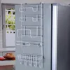 Armazenamento de cozinha S!!! Sobre a porta freezer rack casa tempero organizador despensa titular prateleira atacado gota