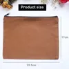 Cosmetic Bags 12PCS Blank Colourful DIY Craft Bag Canvas Pencil Case Coloured Makeup Bag Cotton Pencil Pouch Cosmetic Bag Custom 231009