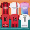 MILANS Soccer Jerseys 2324 IBRAHIMOVIC GIROUD PULISIC THEO TONALI REIJNDERS Chemise ROMAGNOLI RAFA LEAO S.CASTILLEJO REIJNDERS LOFTUS-CHEEK Uniforme de football