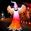 Other Event Party Supplies 240cm Big Halloween Inflatable Ghost with Rotating Flame Light Horror Decoration Home Outdoor Yard Glowing Prop 231009
