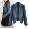 Trenchs de femmes Manteaux de haute qualité Denim Manteau Mode Femmes Casual Revers à manches longues Bouton Vintage Jean Vestes Outwear Loisirs Plus Taille XL 5XL 231009