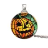 Pendant Necklaces Halloween gift pumpkin head crystal necklace x1009