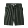 Herr shorts plus size l-8xl Men Sport Summer Fashion Cotton Stretch Slim Loose Dreawstring Elastic Midje strandkläder Boardshorts